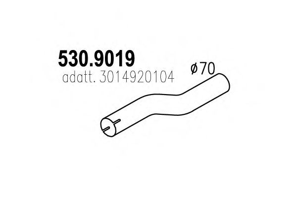 530.9019 ASSO Exhaust Pipe
