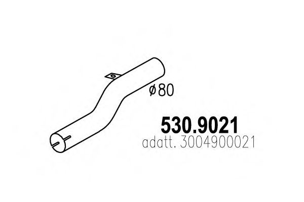 530.9021 ASSO Exhaust Pipe