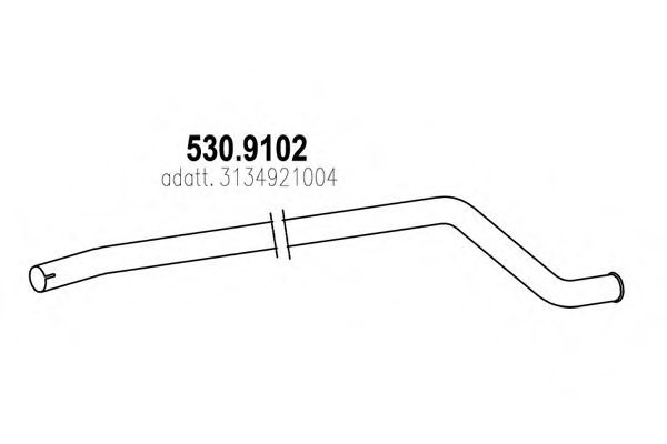 530.9102 ASSO Exhaust Pipe