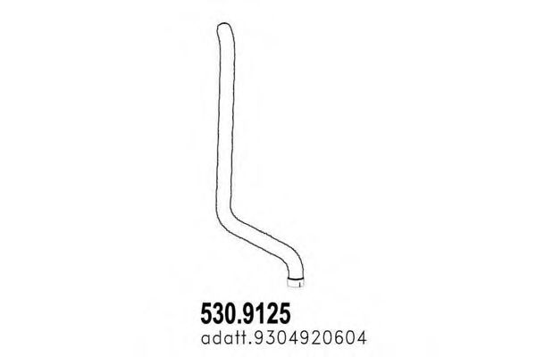 530.9125 ASSO Exhaust System Exhaust Pipe