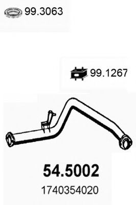 54.5002 ASSO Exhaust Pipe