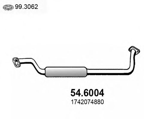 54.6004 ASSO Middle Silencer