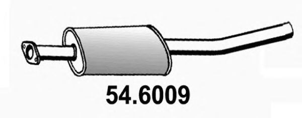 54.6009 ASSO Exhaust System Middle Silencer