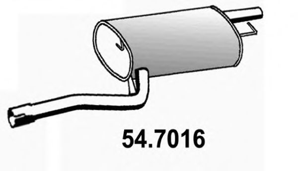 54.7016 ASSO Exhaust System End Silencer