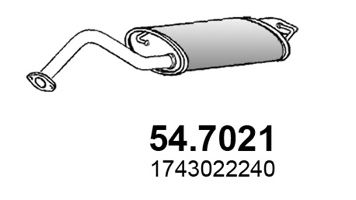 54.7021 ASSO Exhaust System End Silencer