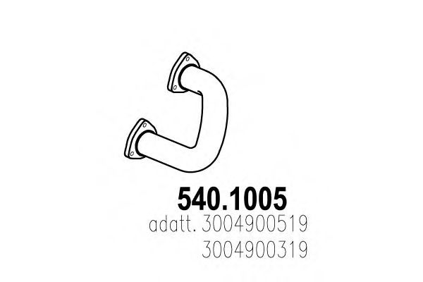 540.1005 ASSO Abgasrohr
