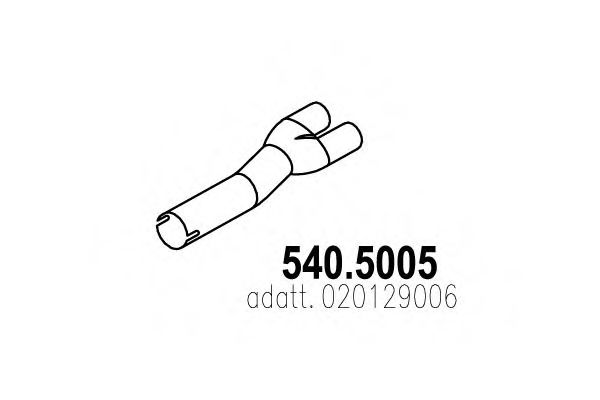540.5005 ASSO Труба выхлопного газа
