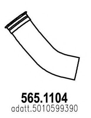 565.1104 ASSO Abgasrohr