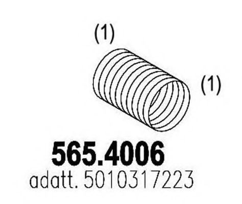 565.4006 ASSO Exhaust System Corrugated Pipe, exhaust system