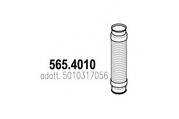 565.4010 ASSO Corrugated Pipe, exhaust system