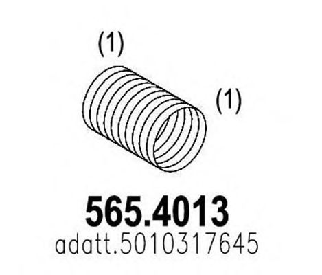 565.4013 ASSO Flex Hose, exhaust system