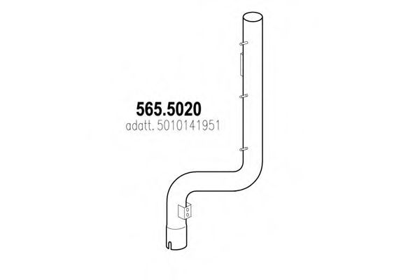 565.5020 ASSO Exhaust Pipe