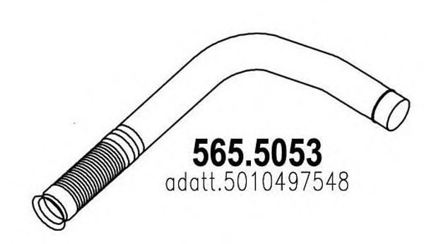 565.5053 ASSO Exhaust System Exhaust Pipe