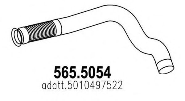 565.5054 ASSO Exhaust System Exhaust Pipe