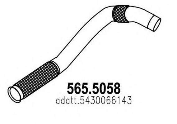 565.5058 ASSO Exhaust System Exhaust Pipe