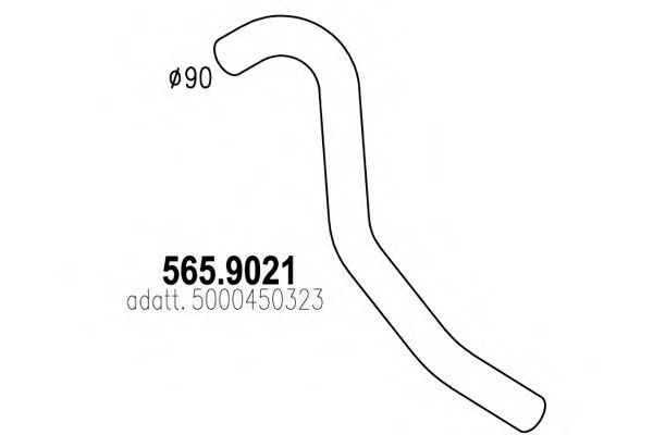 565.9021 ASSO Exhaust Pipe