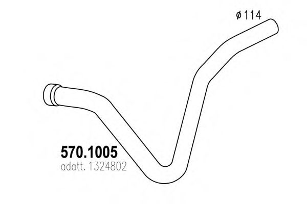 570.1005 ASSO Exhaust System Exhaust Pipe