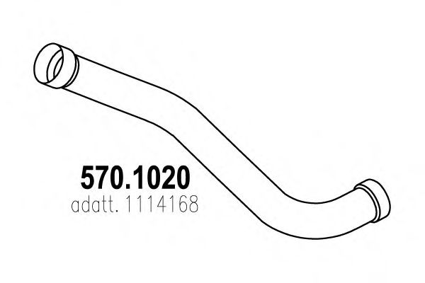 570.1020 ASSO Exhaust Pipe