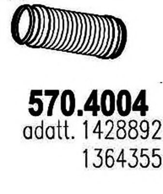 570.4004 ASSO Flex Hose, exhaust system