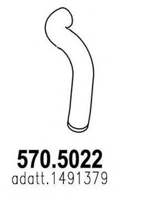 570.5022 ASSO Exhaust System Exhaust Pipe
