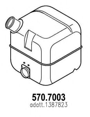 570.7003 ASSO Wheel Suspension Control Arm-/Trailing Arm Bush