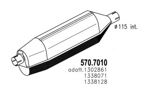 570.7010 ASSO Middle-/End Silencer