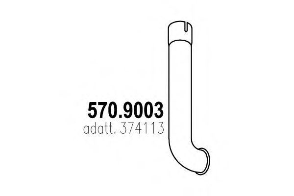 570.9003 ASSO Exhaust Pipe
