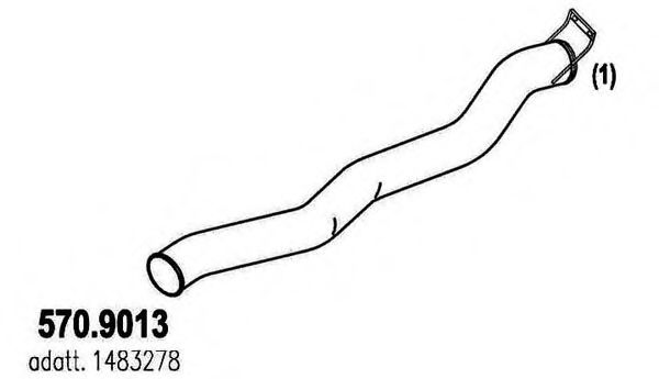 570.9013 ASSO Exhaust System Exhaust Pipe