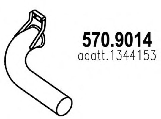 570.9014 ASSO Exhaust System Exhaust Pipe