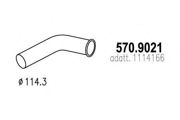 570.9021 ASSO Exhaust Pipe