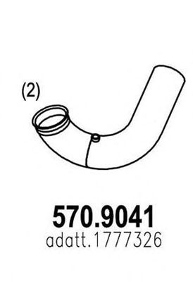 570.9041 ASSO Exhaust System Exhaust Pipe