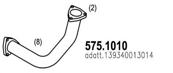 575.1010 ASSO Exhaust System Exhaust Pipe
