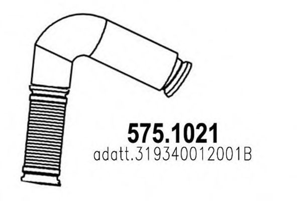 575.1021 ASSO Abgasanlage Abgasrohr
