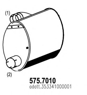 575.7010 ASSO Middle-/End Silencer