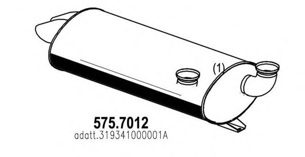 575.7012 ASSO Middle-/End Silencer