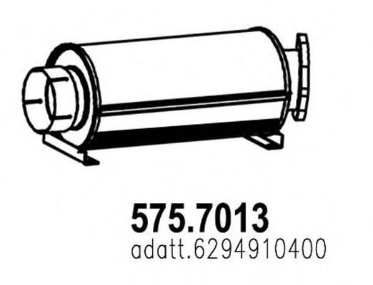 575.7013 ASSO Middle-/End Silencer