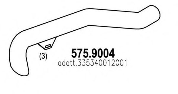 575.9004 ASSO Exhaust System Exhaust Pipe