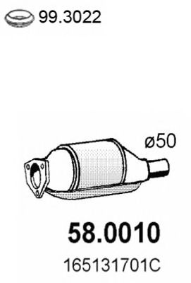 58.0010 ASSO Catalytic Converter