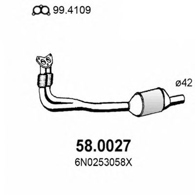 58.0027 ASSO Catalytic Converter