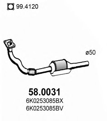 58.0031 ASSO Charger Intake Hose