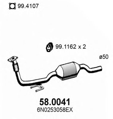 58.0041 ASSO Catalytic Converter