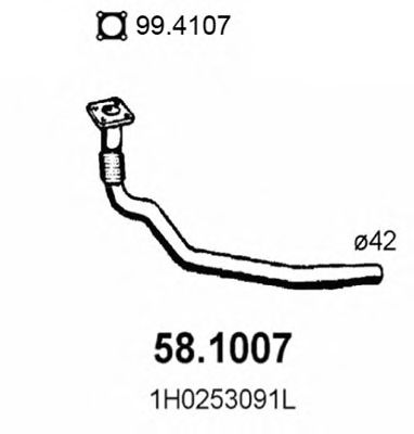 58.1007 ASSO Exhaust Pipe