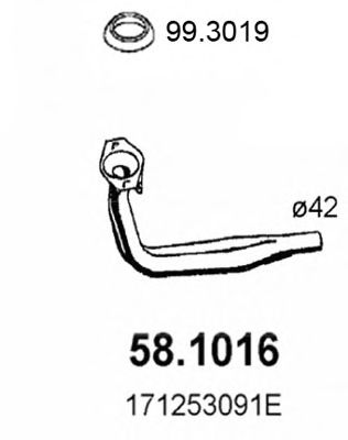 58.1016 ASSO Exhaust Pipe