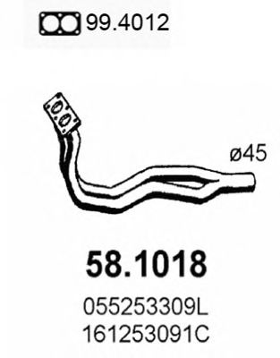58.1018 ASSO Brake System Cable, parking brake