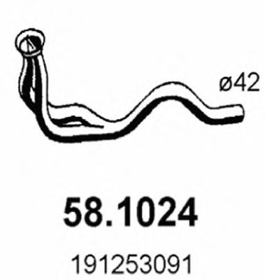 58.1024 ASSO Cable, parking brake