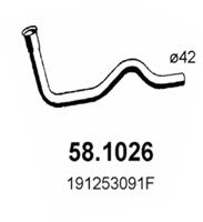 58.1026 ASSO Exhaust System Exhaust Pipe