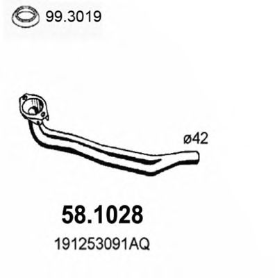 58.1028 ASSO Cable, parking brake