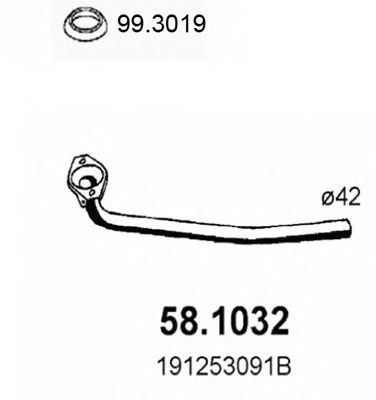 58.1032 ASSO Cable, parking brake