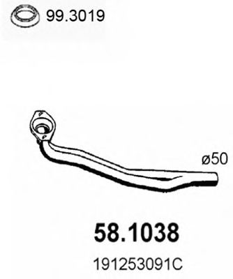 58.1038 ASSO Cable, parking brake