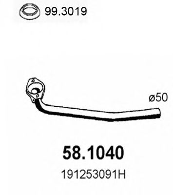 58.1040 ASSO Cable, parking brake